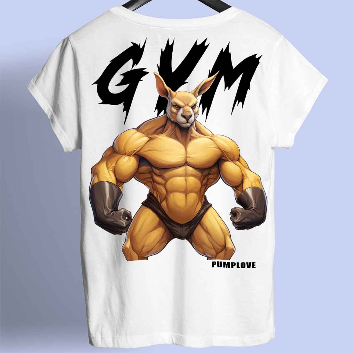 Gym Kangoeroe - Premium T-shirt Unisex rugafdruk