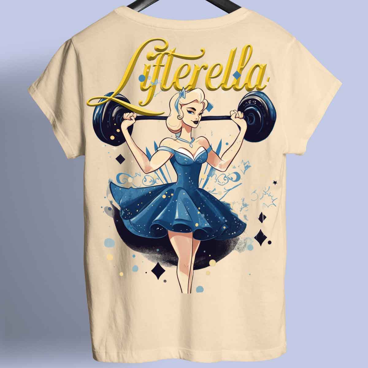 Lifterella - Premium T-shirt, unisex-rugafdruk