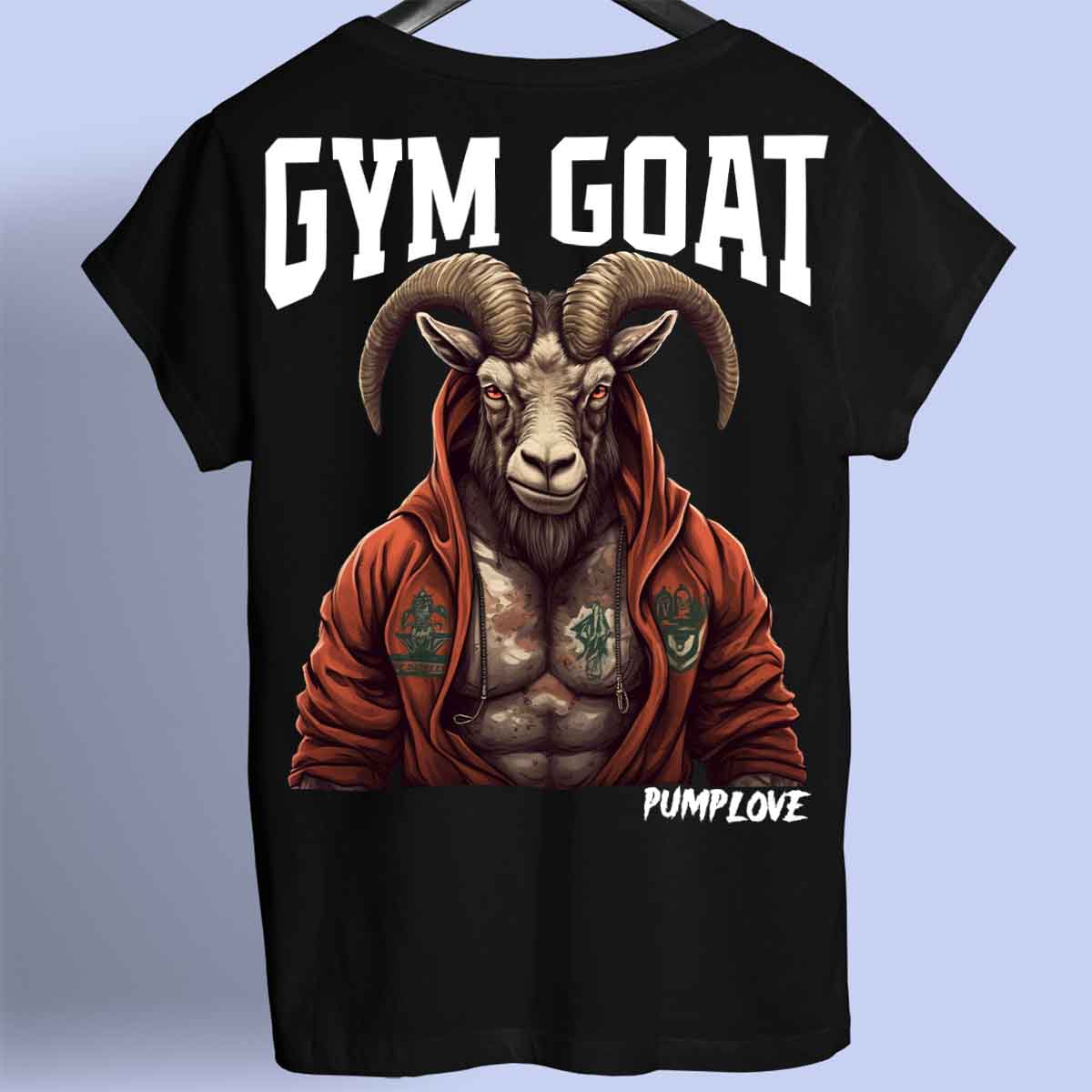 Gym Geit - Premium shirt Unisex rugafdruk