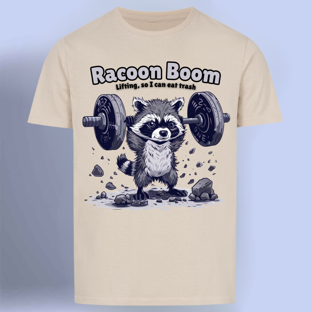 Racoon - Premium shirt, unisex-rugafdruk