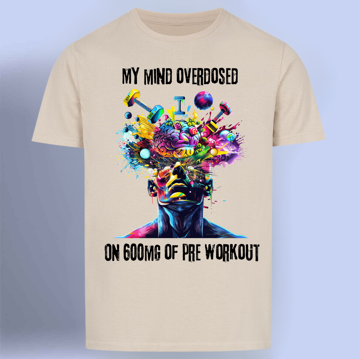 Overdosis - Premium shirt Unisex print op de voorkant