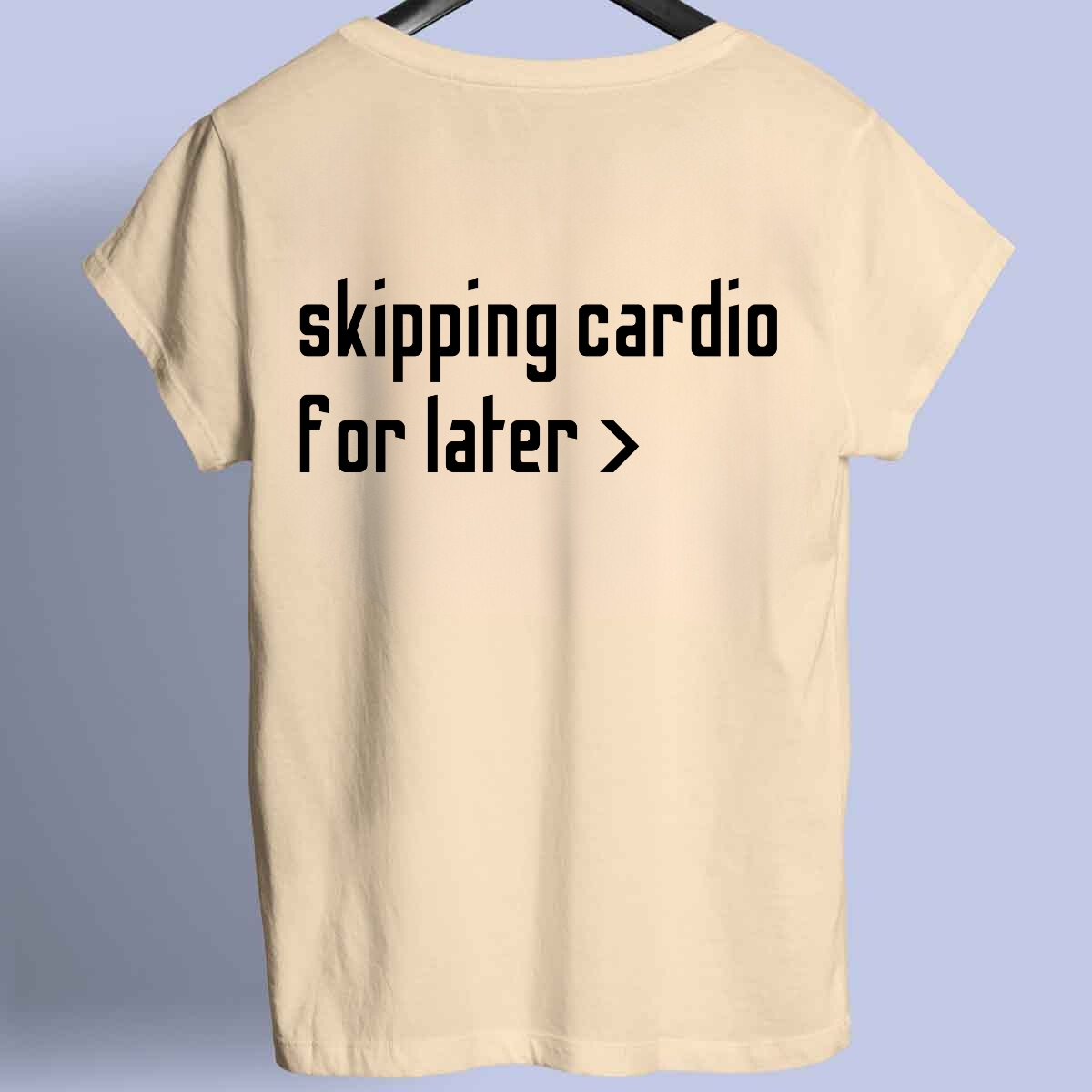 Skipping Cardio - Premium shirt Unisex print op de voorkant