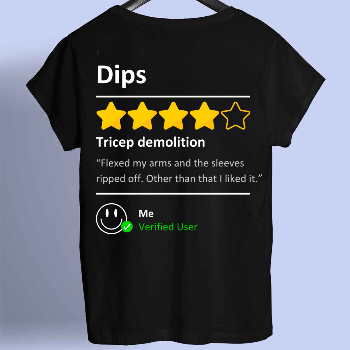 Dips Review - Premium shirt, unisex met print op de voorkant