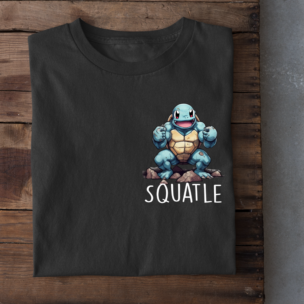 Squatle - Premium shirt Unisex print op de voorkant