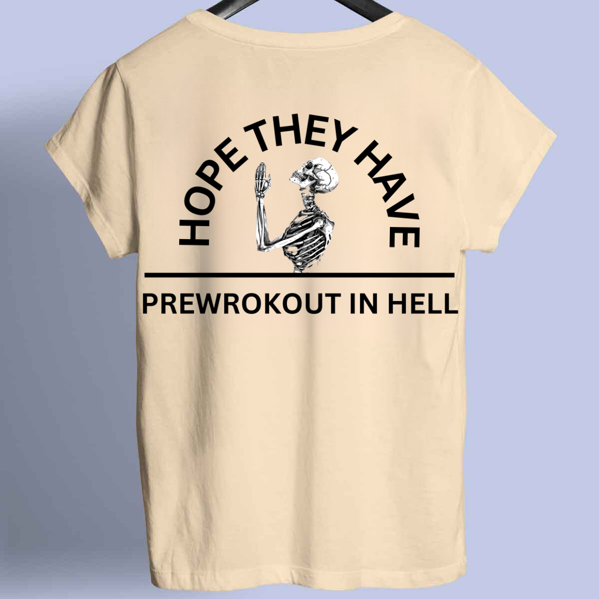 Hell - Premium shirt, unisex-rugafdruk