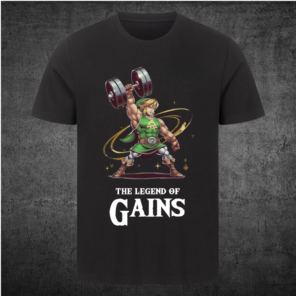 Legend Of Gainz - Premium shirt Unisex print op de voorkant