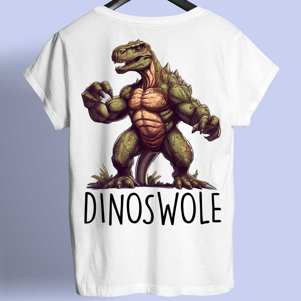 Dinoswol - T-shirtprint op de achterkant