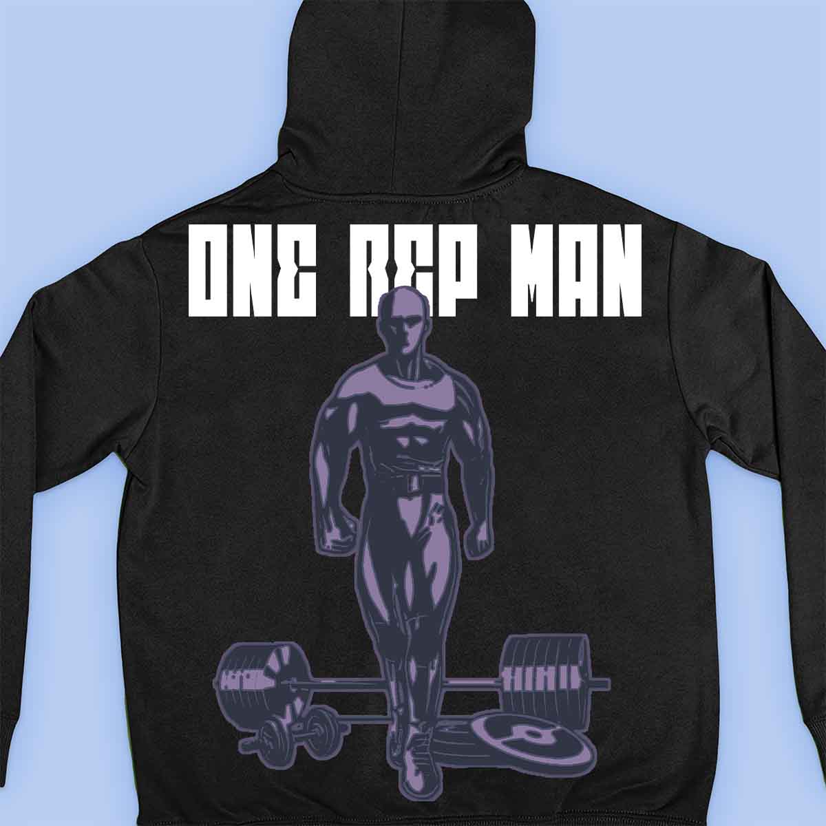 One Rep Man - Premium hoodie, unisex-rugafdruk