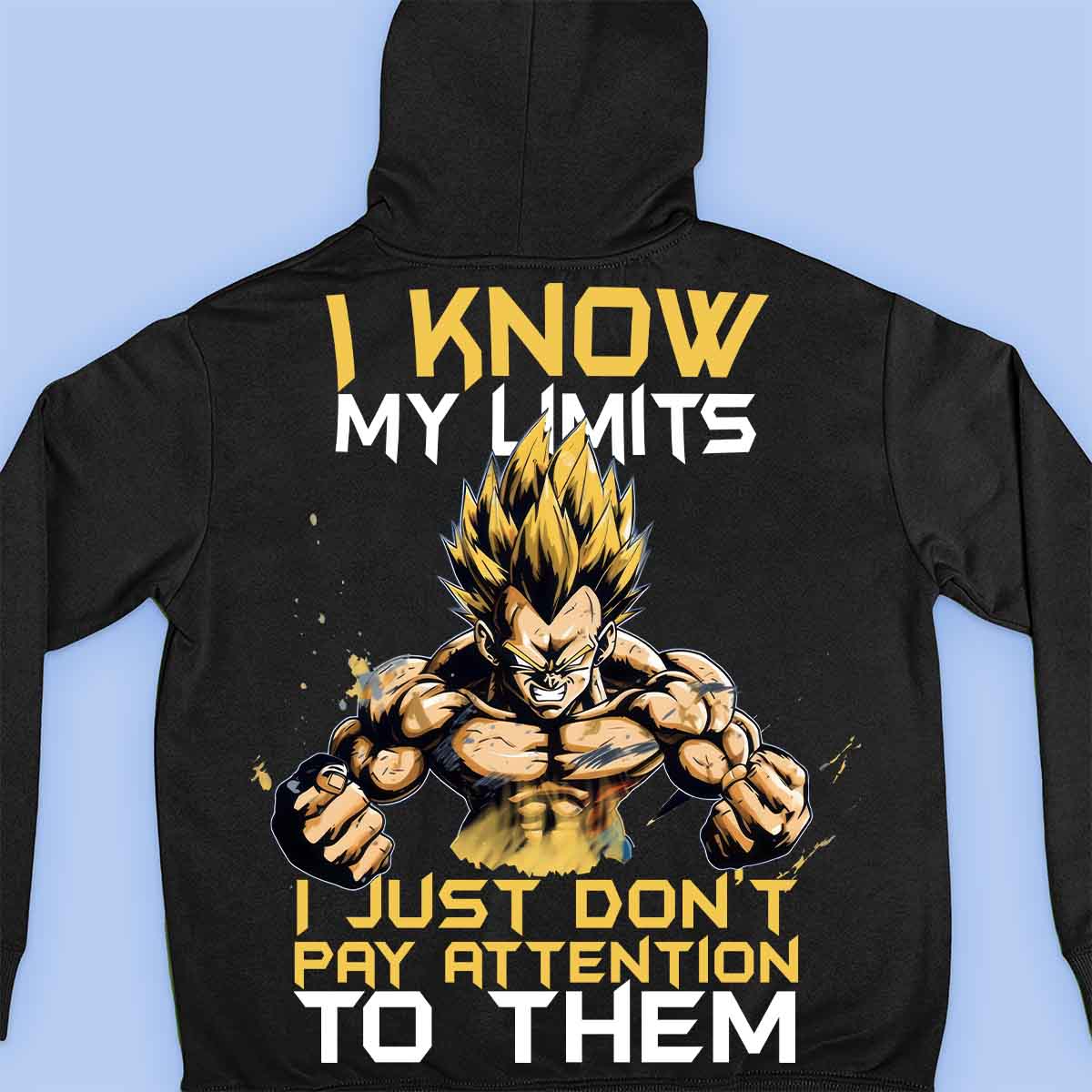 Limits - Premium Hoodie Unisex Backprint