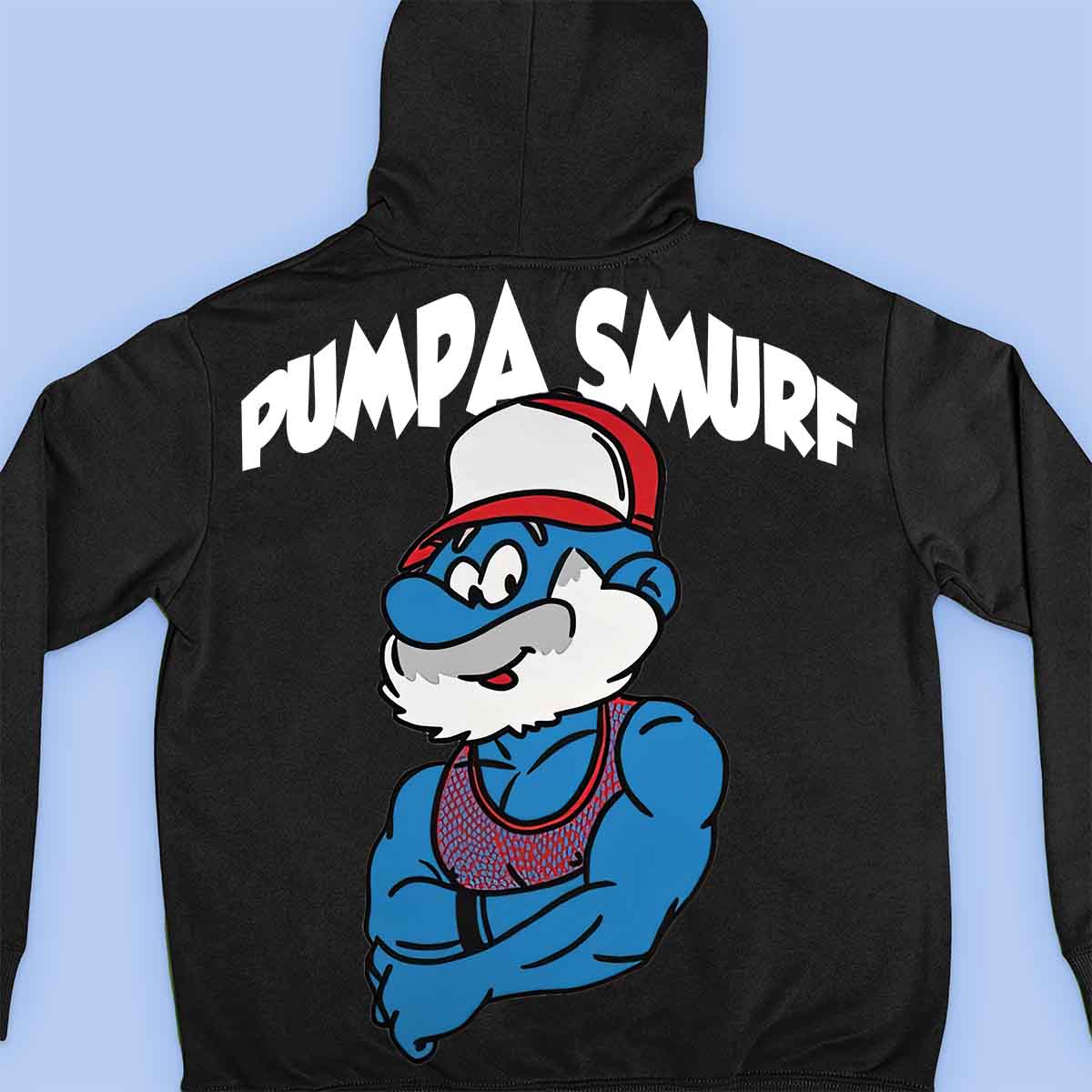 Pumpa Smurf - Premium hoodie unisex rugafdruk