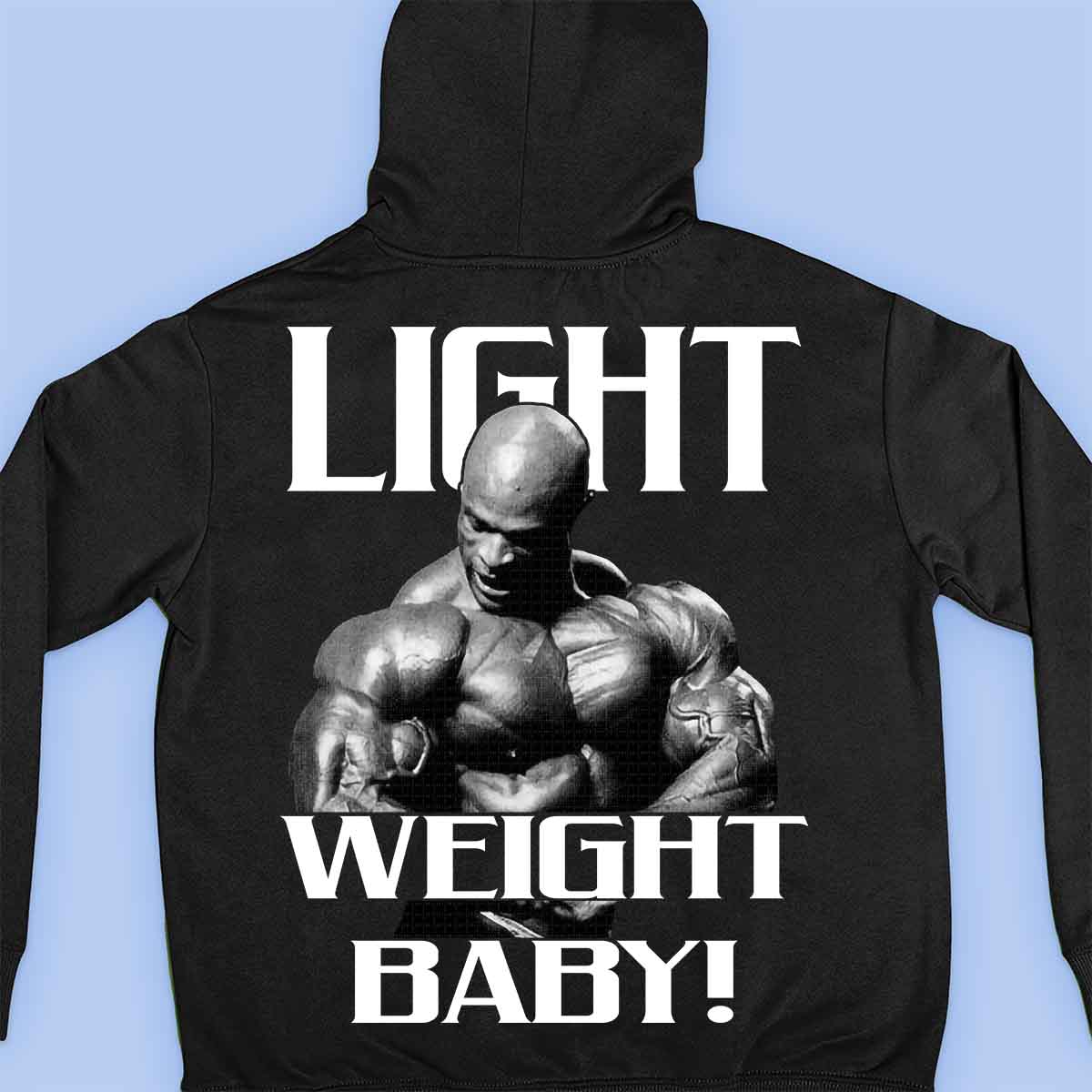 Lichtgewicht - Premium hoodie, unisex-rugafdruk