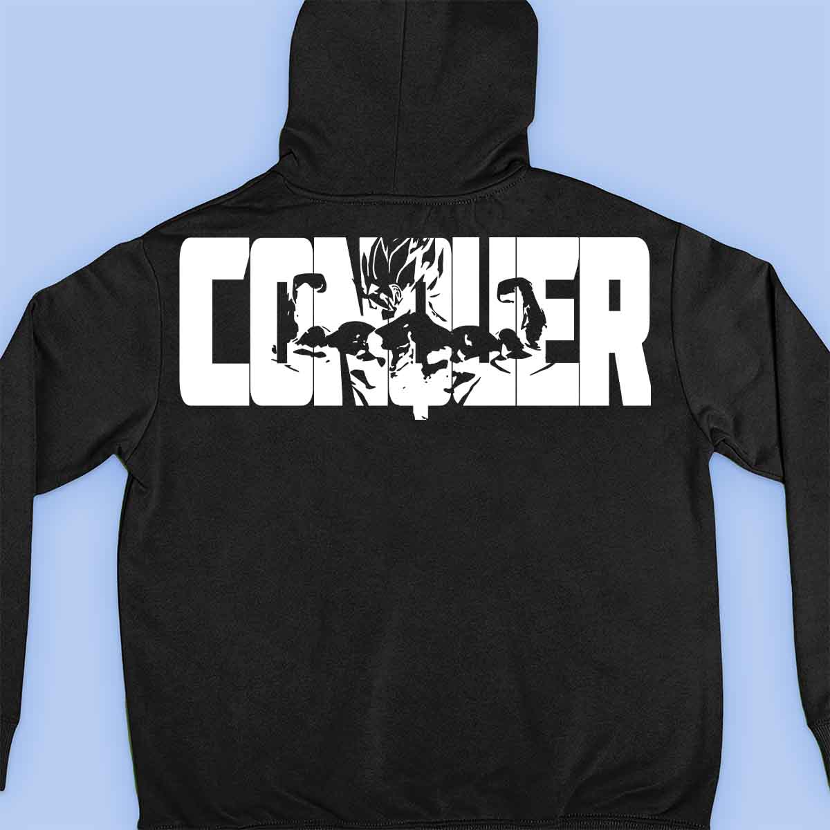 Conquer - Premium hoodie, unisex-rugafdruk