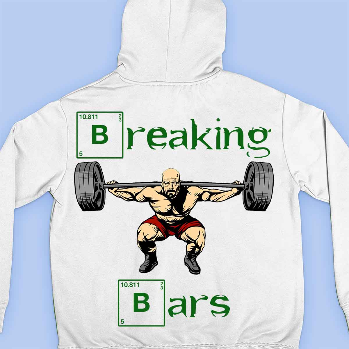 Breaking Bars - Premium hoodie, unisex-rugafdruk