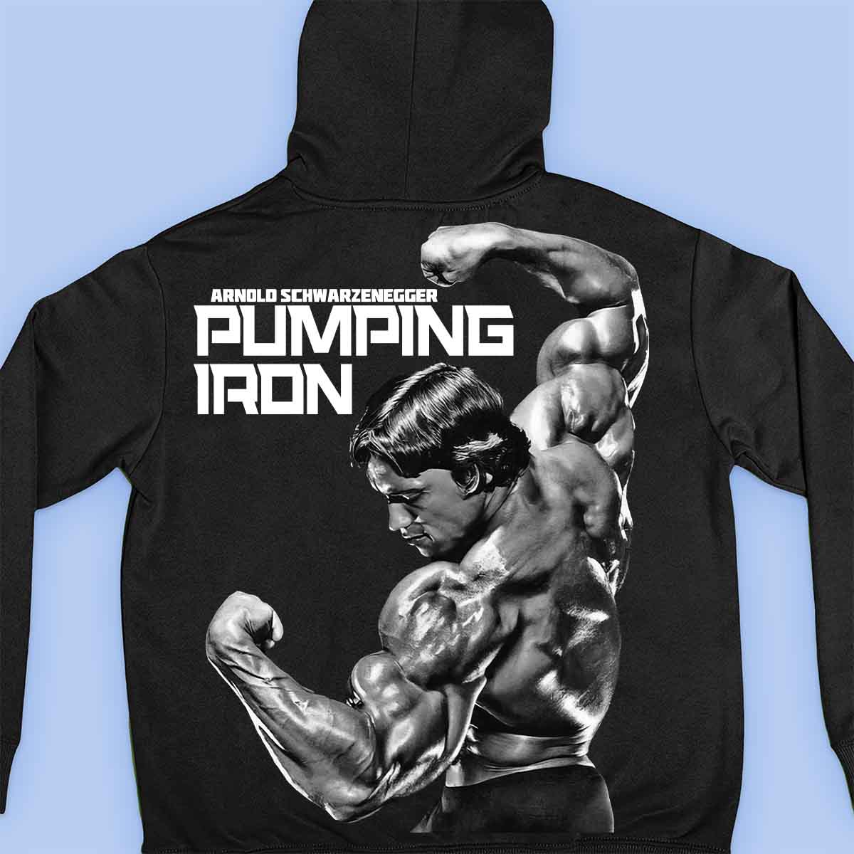 Pumping Iron - Premium hoodie, unisex-rugafdruk