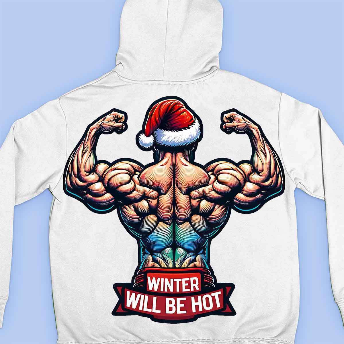 Hot Winter - Premium hoodie, unisex-rugafdruk