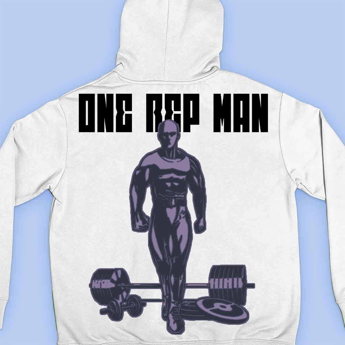 One Rep Man - Premium hoodie, unisex-rugafdruk