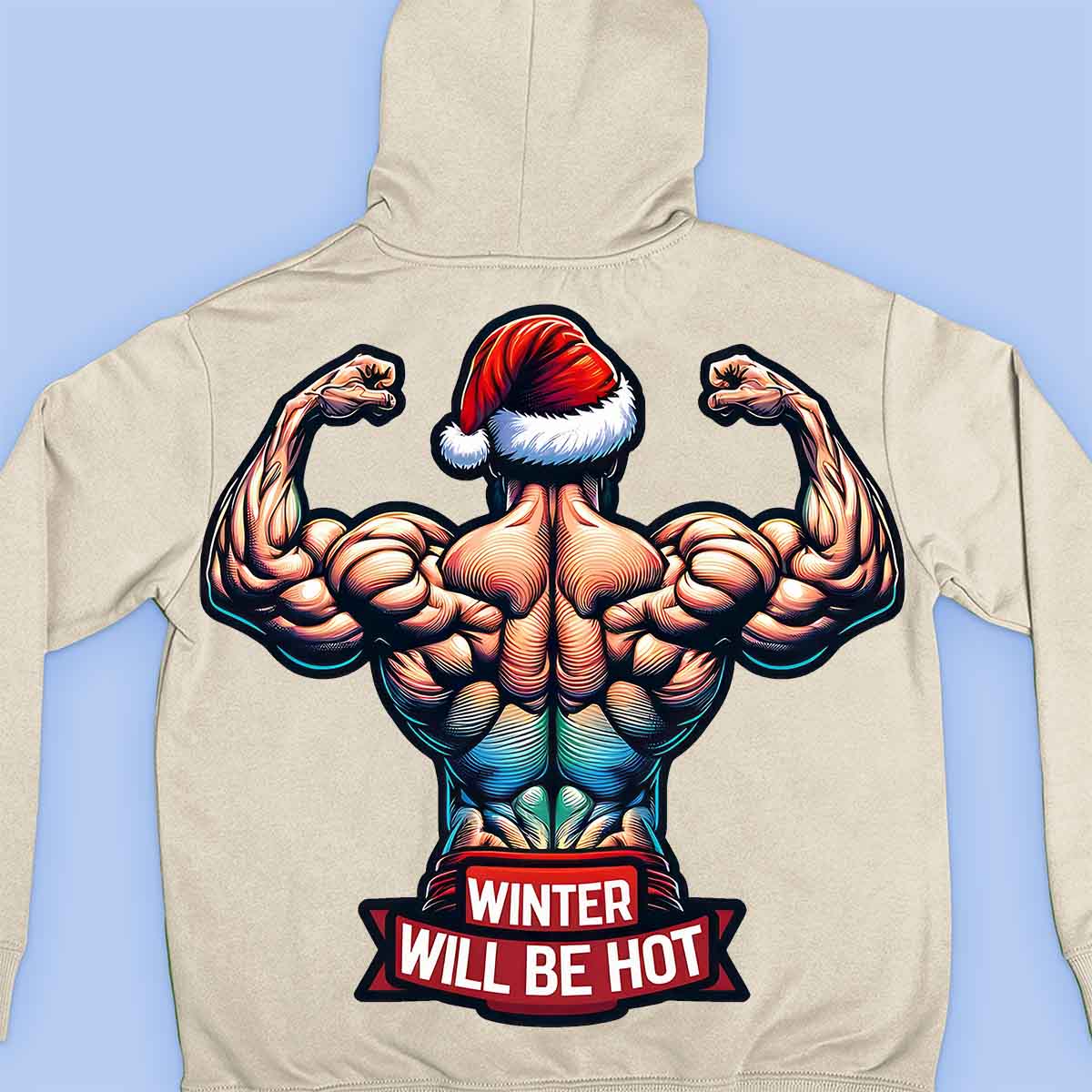 Hot Winter - Premium hoodie, unisex-rugafdruk