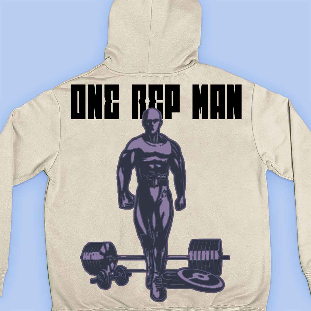 One Rep Man - Premium hoodie, unisex-rugafdruk