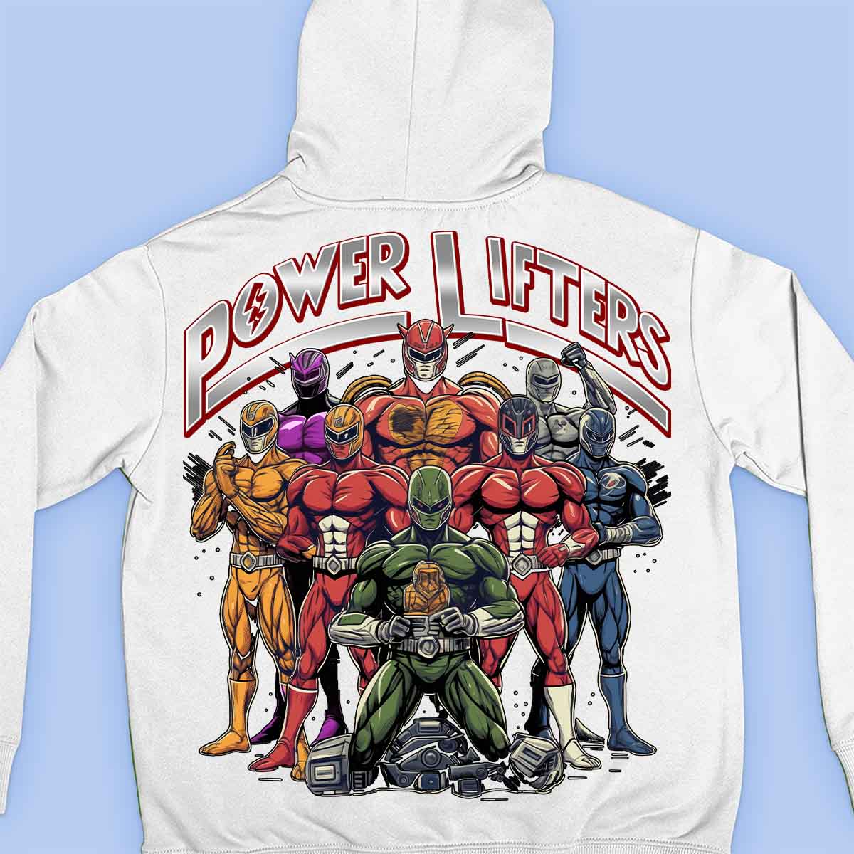 Power Lifters - Premium hoodie, unisex-rugafdruk