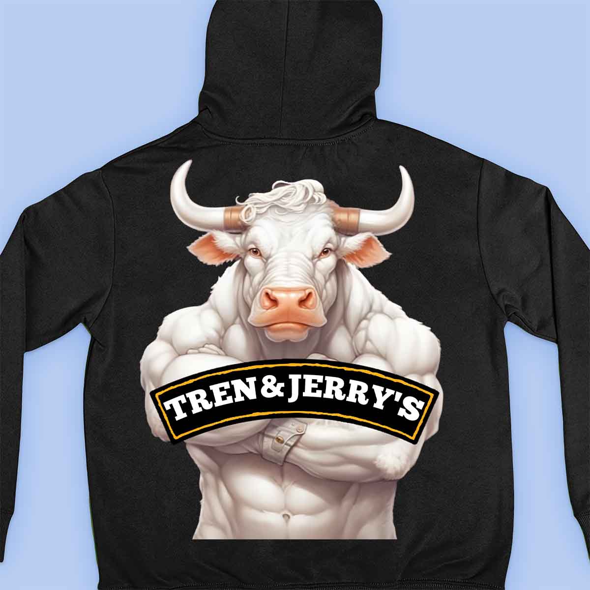 Tren&Jerry's - Premium hoodie, unisex-rugafdruk