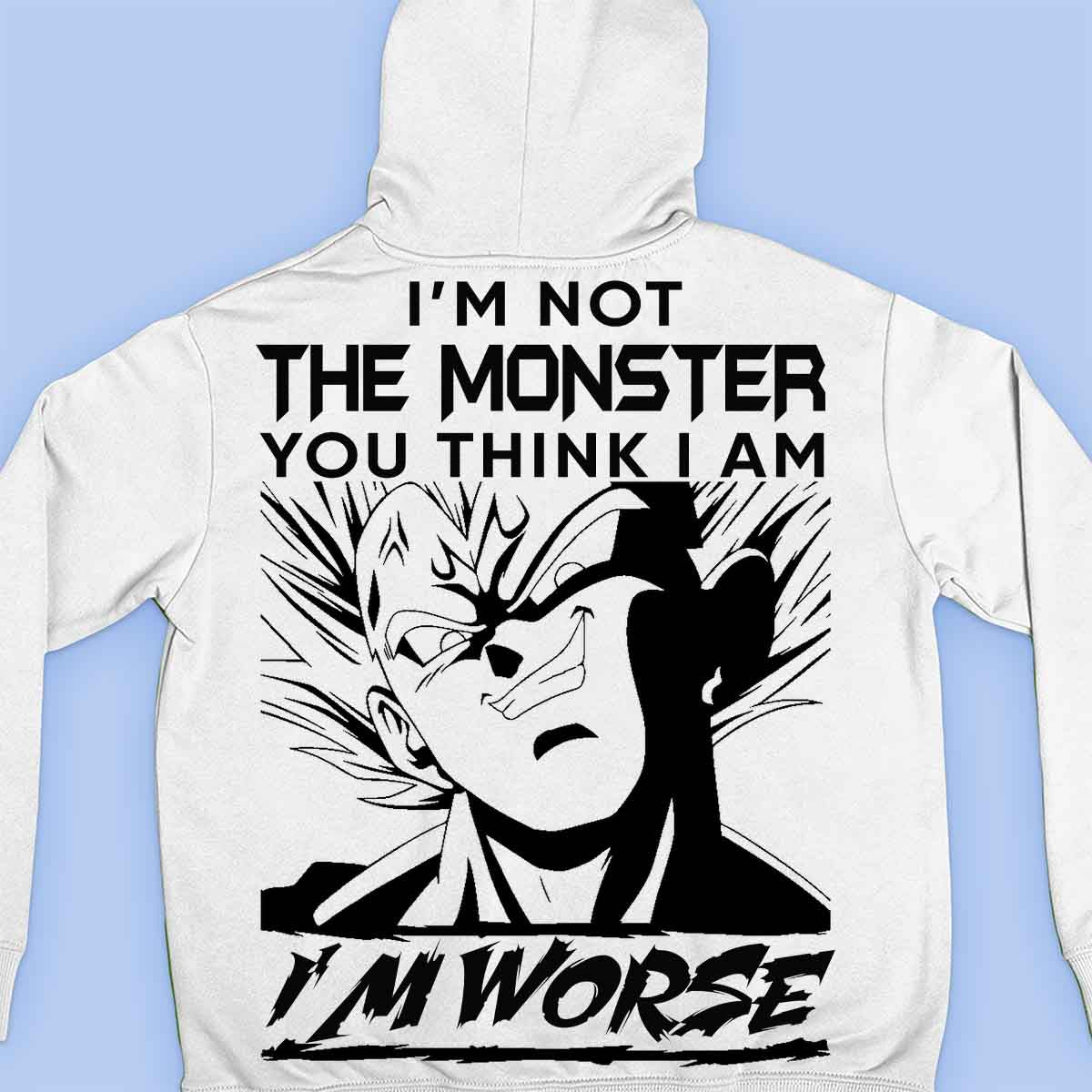 Monster - Premium hoodie, unisex-rugafdruk