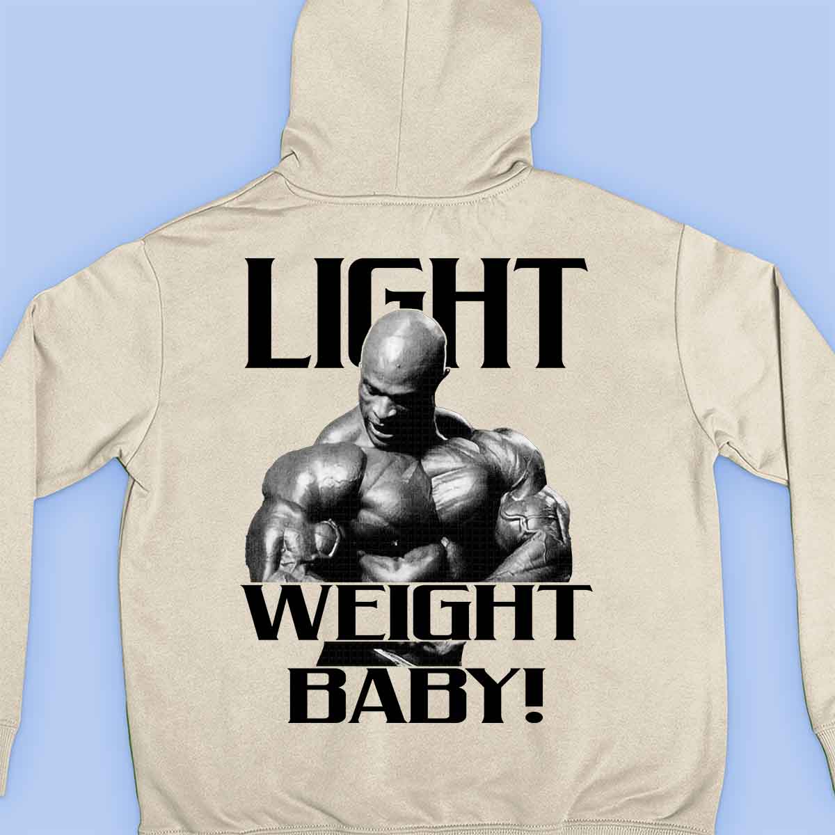 Lichtgewicht - Premium hoodie, unisex-rugafdruk