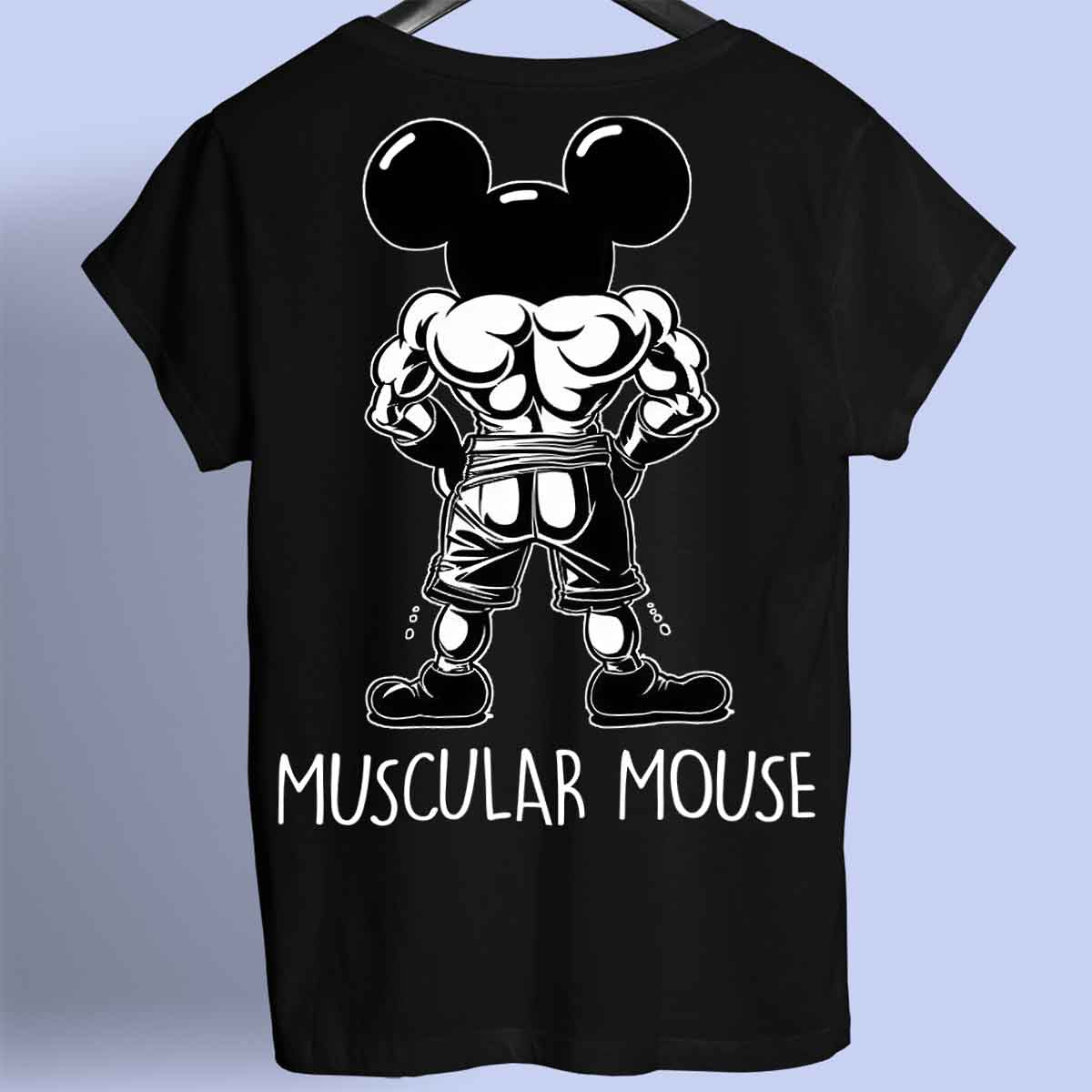 Gespierde muis - Premium T-shirt Unisex rugafdruk