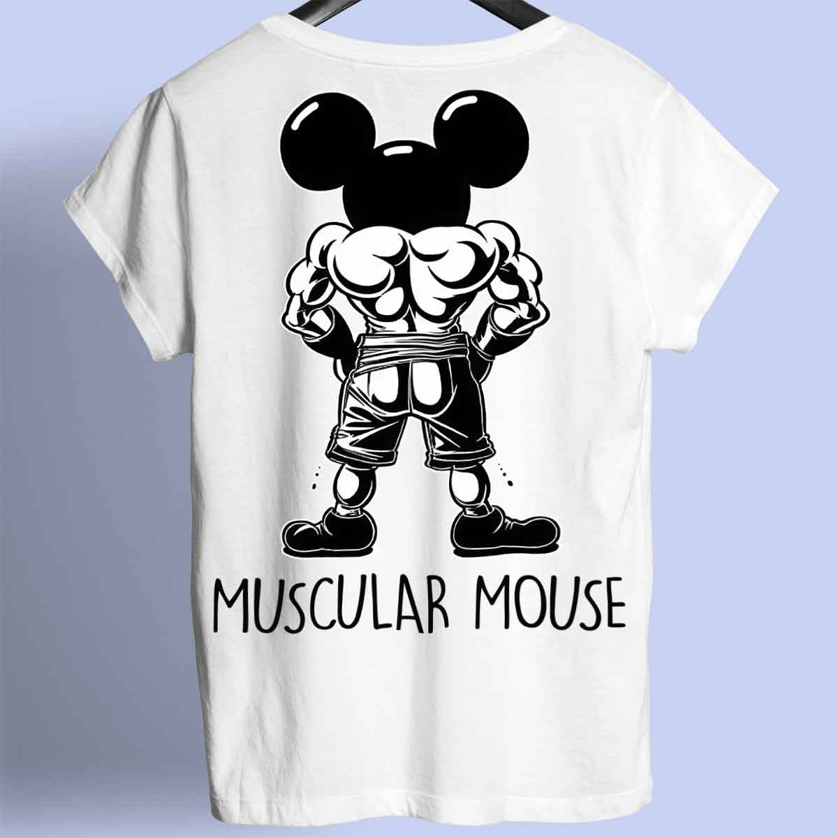 Muscular Mouse - Premium T-Shirt Unisex Backprint