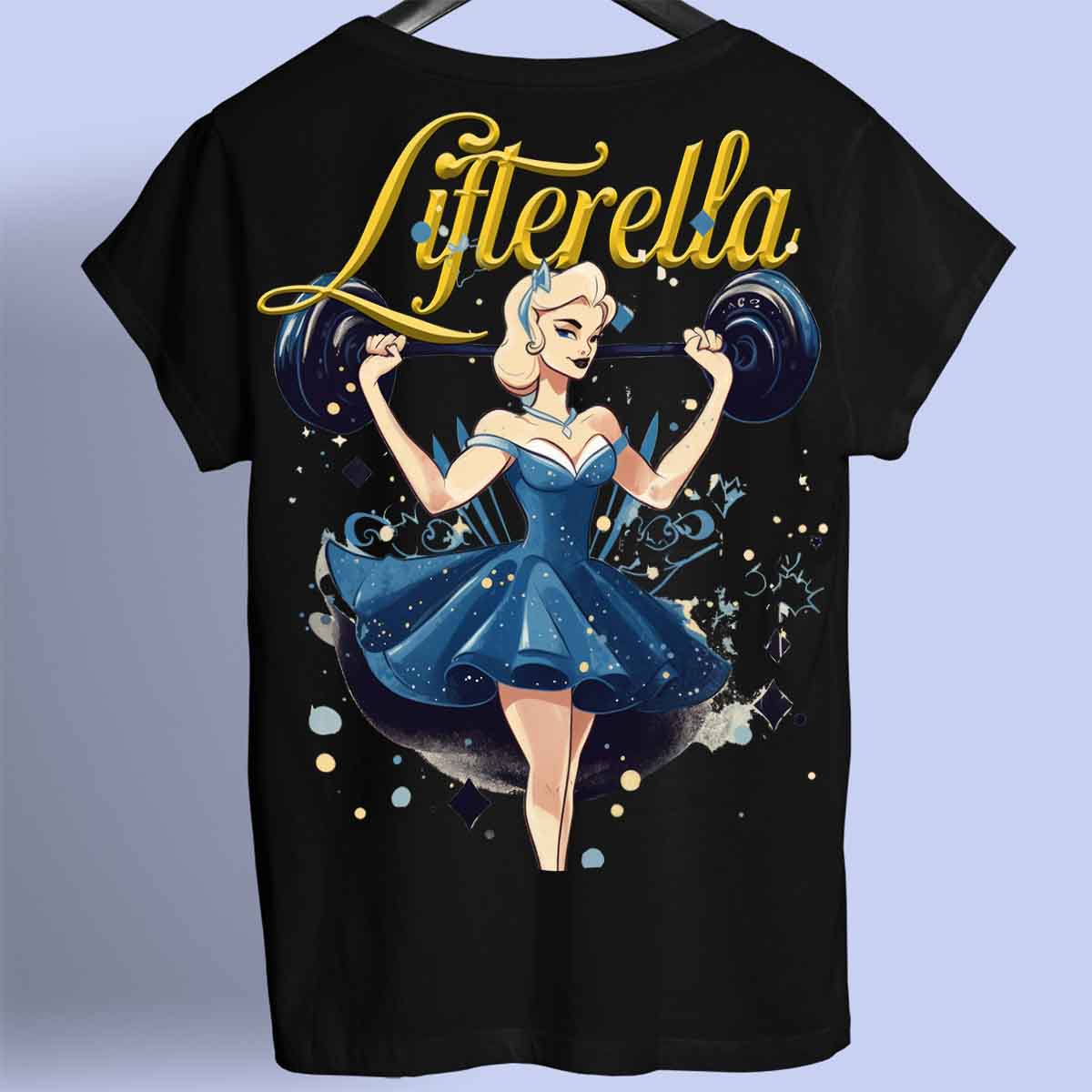 Lifterella - Premium T-shirt, unisex-rugafdruk