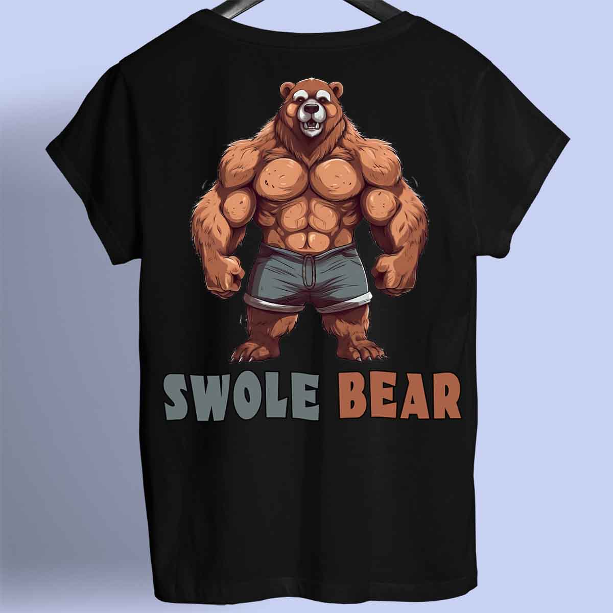 Swole Bear - Premium shirt, unisex-rugafdruk