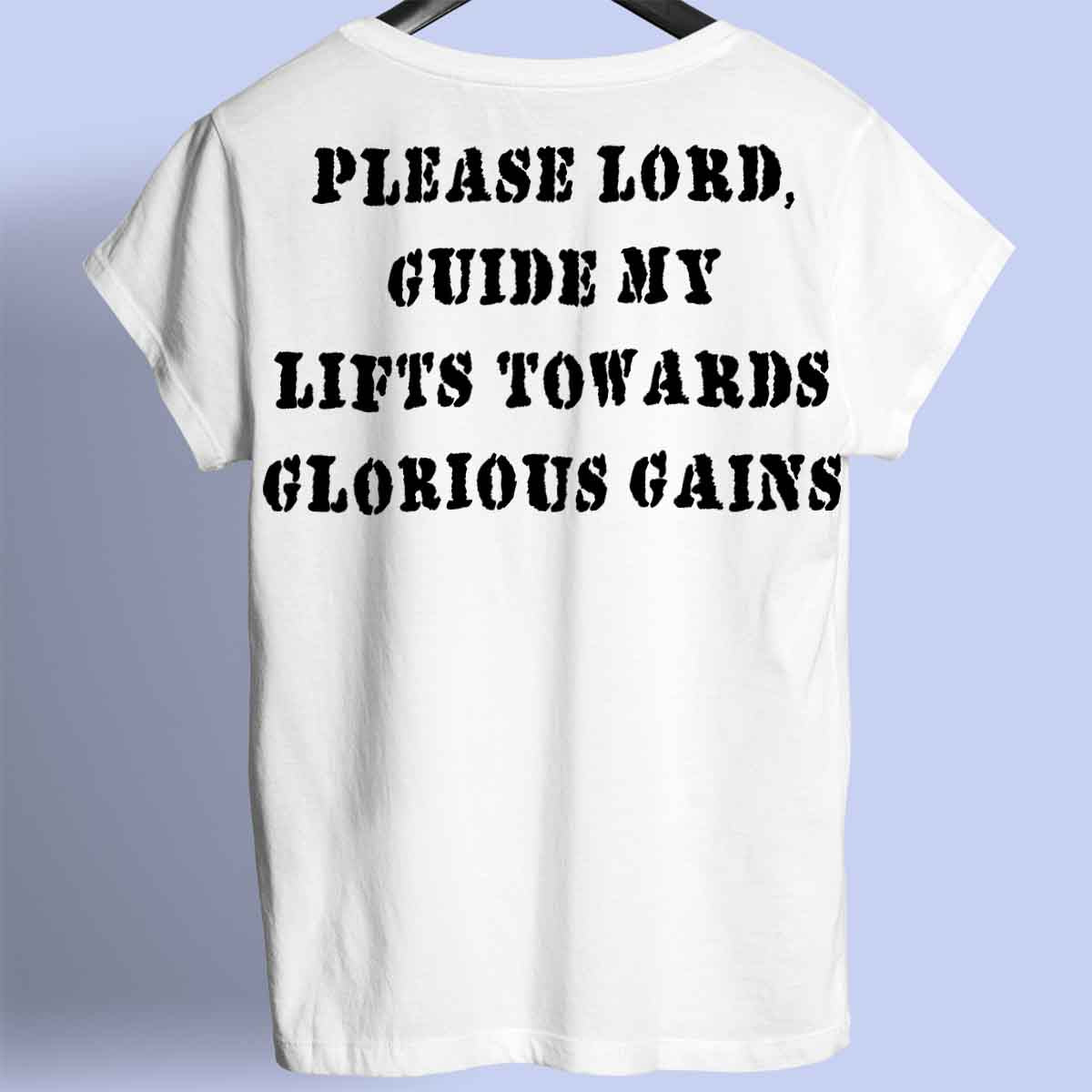 Glorious Gains - Premium shirt, unisex-rugafdruk