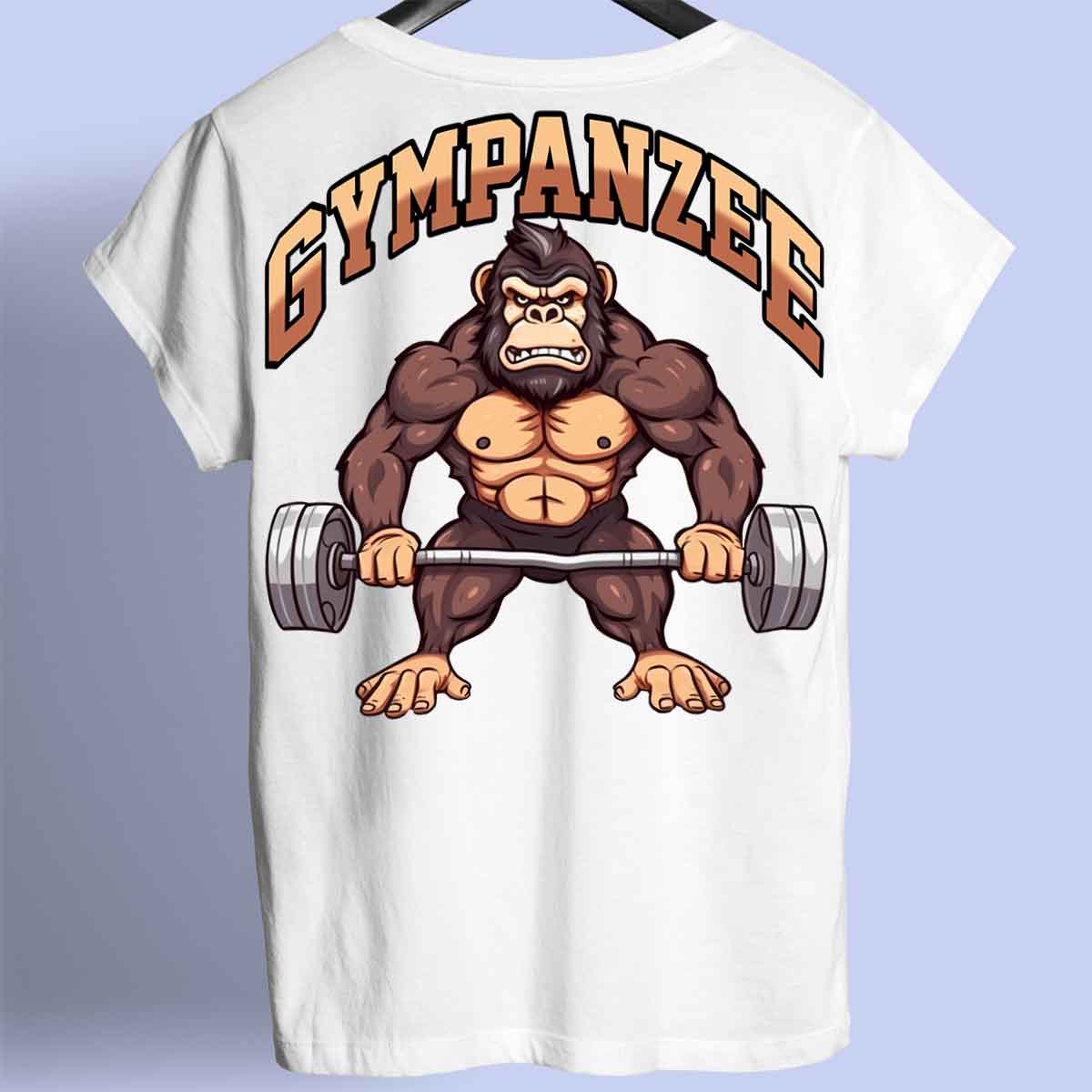 Gympanzee - Premium shirt, unisex-rugafdruk