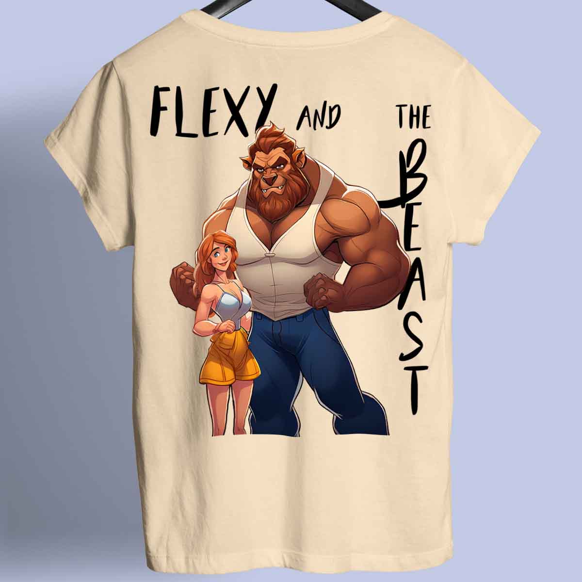 Flexy - Premium shirt, unisex-rugafdruk