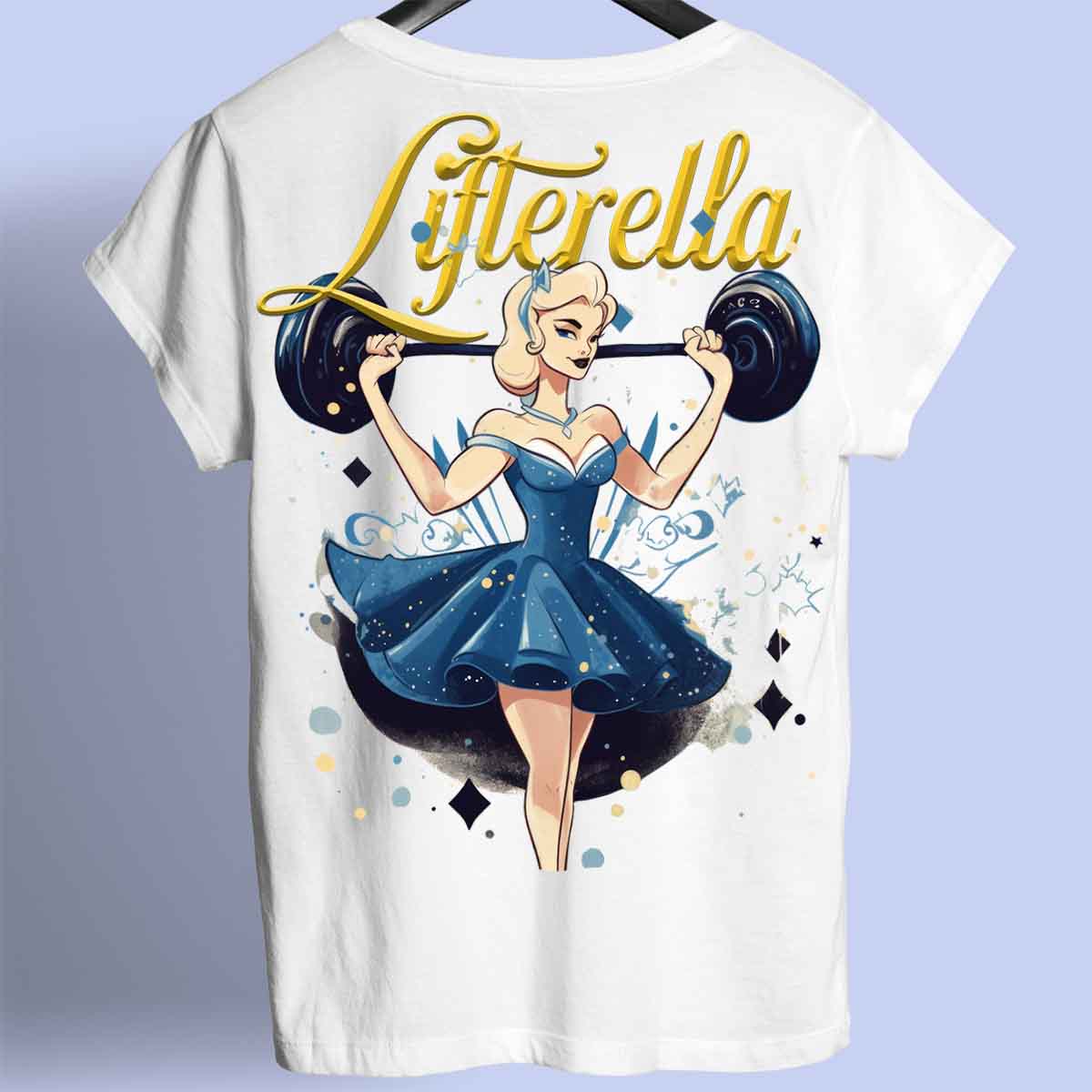 Lifterella - Premium T-shirt, unisex-rugafdruk