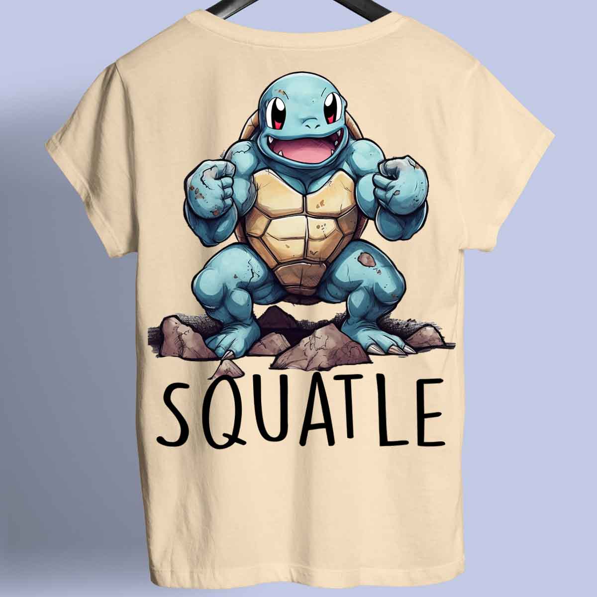 Squatle - Premium T-shirt, unisex-rugafdruk