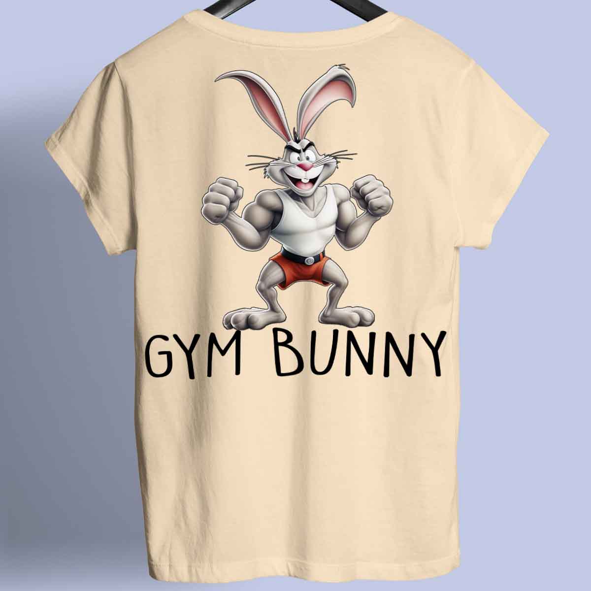 Gym Bunny - Premium shirt, unisex-rugafdruk