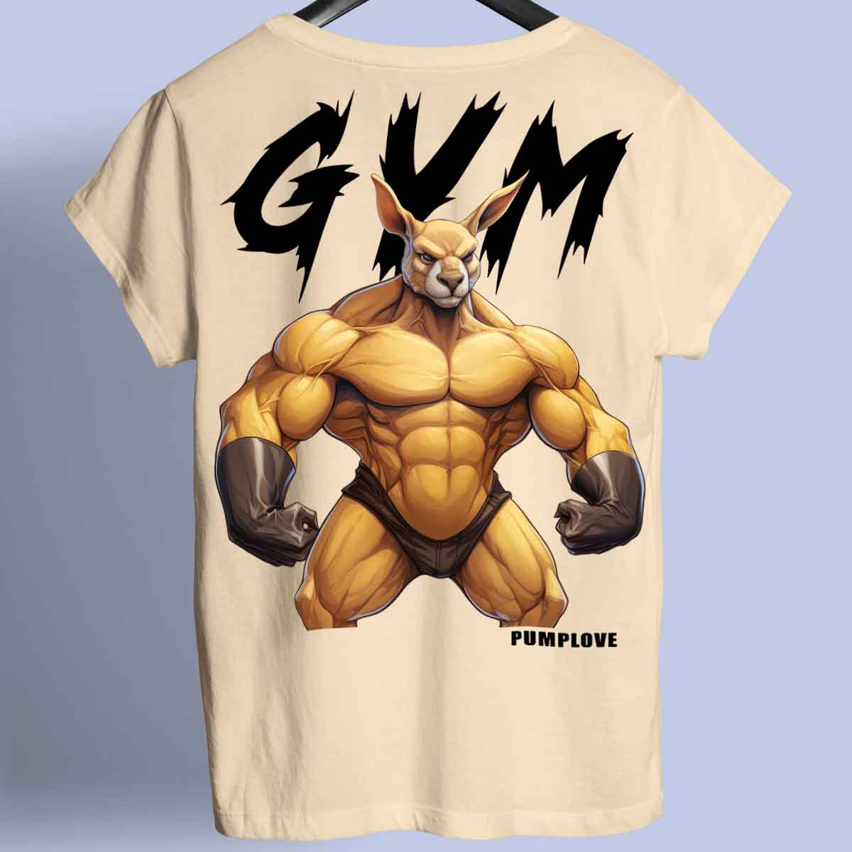 Gym Kangoeroe - Premium T-shirt Unisex rugafdruk