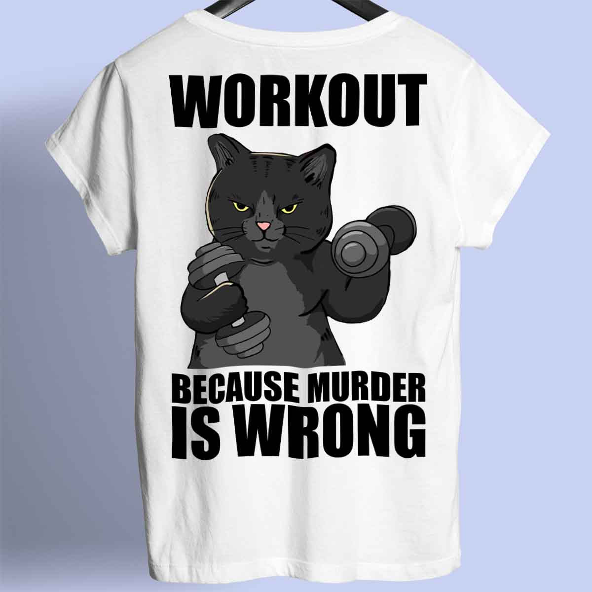 Workout - Premium shirt, unisex-rugafdruk