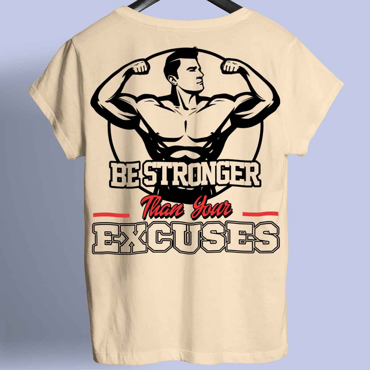 Be Stronger - Premium shirt, unisex-rugafdruk