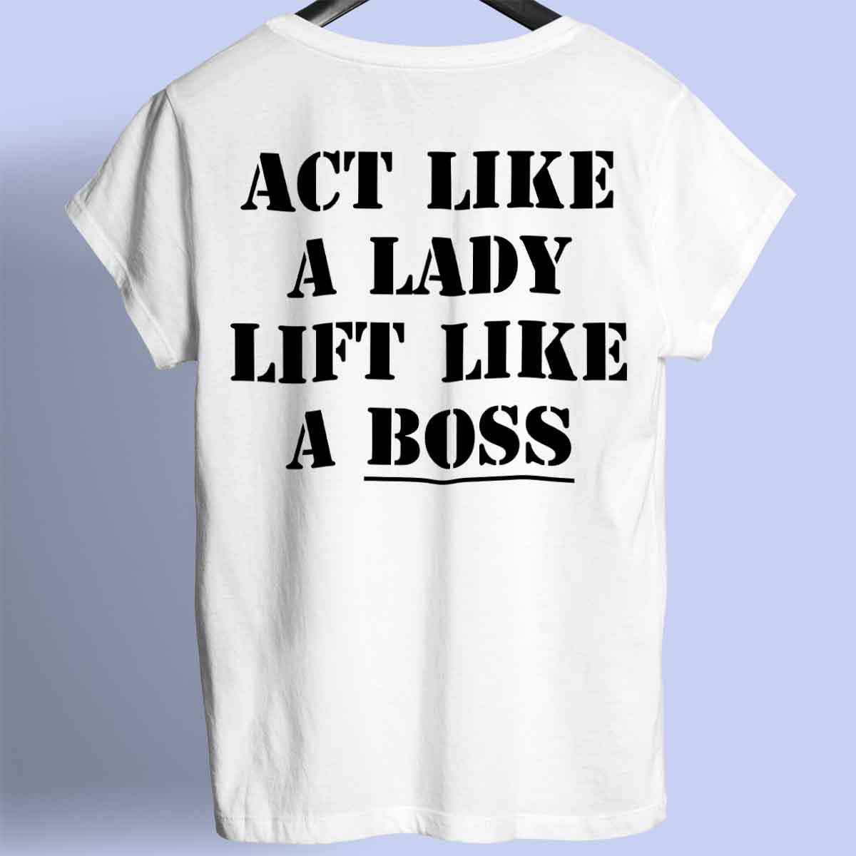 Boss - Premium shirt, unisex-rugafdruk