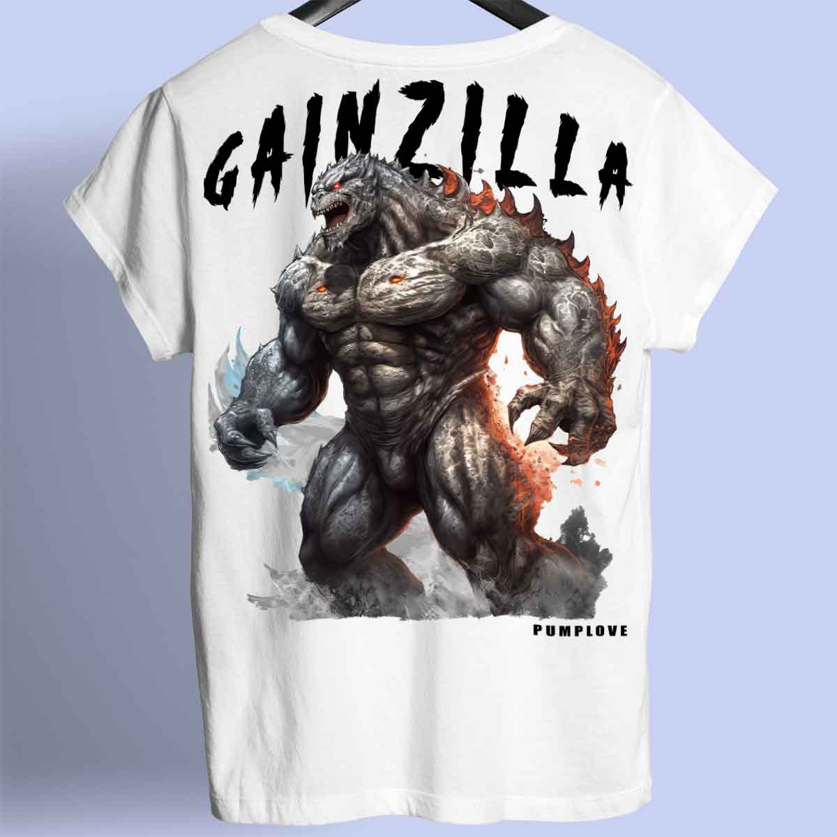 Gainzilla - Premium shirt, unisex-rugafdruk