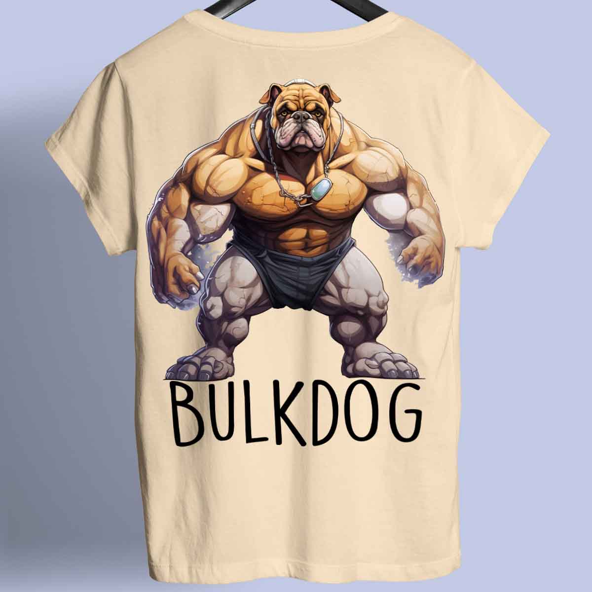 Bulldog - Premium T-shirt, unisex-rugafdruk