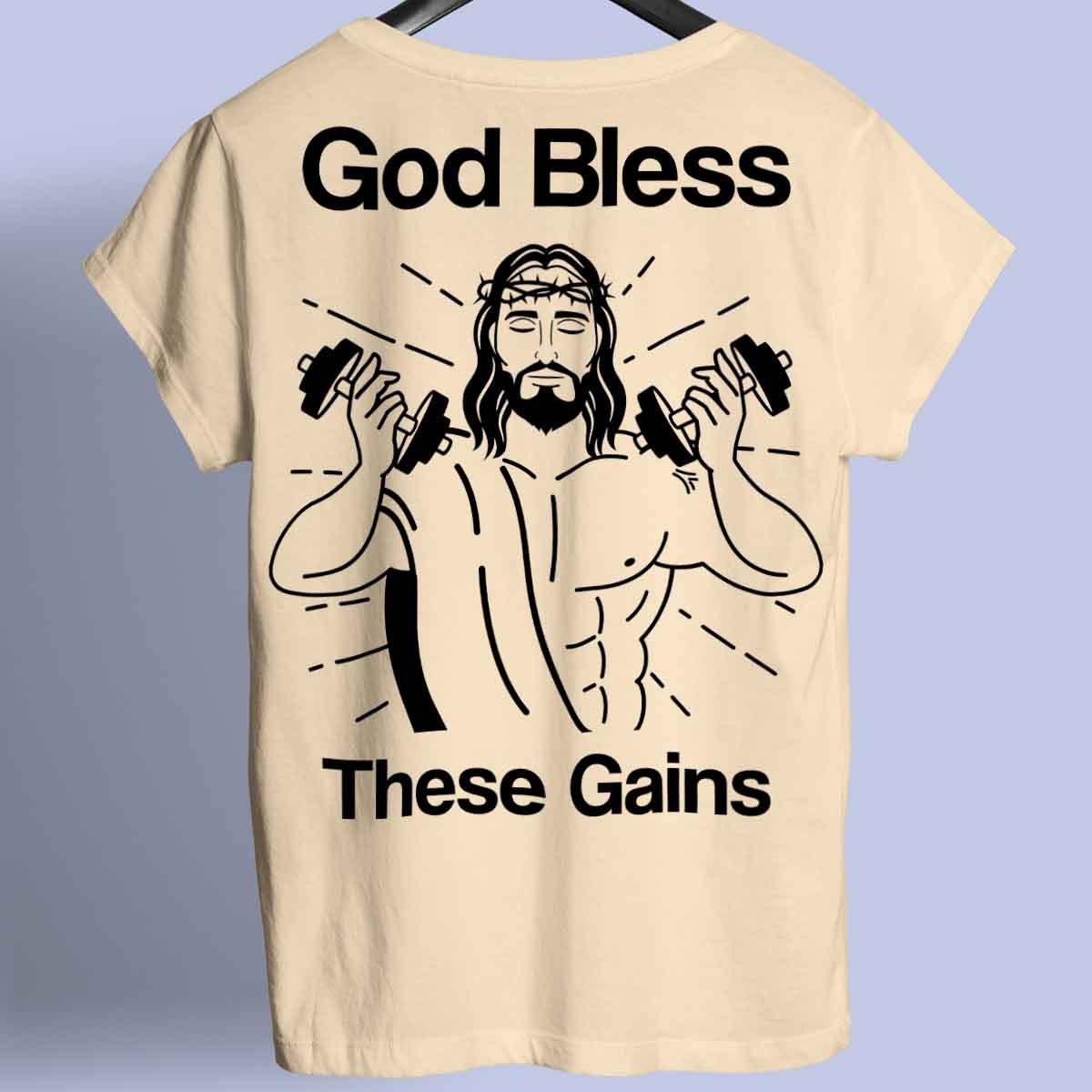 God zegene - Premium T-shirt Unisex rugafdruk