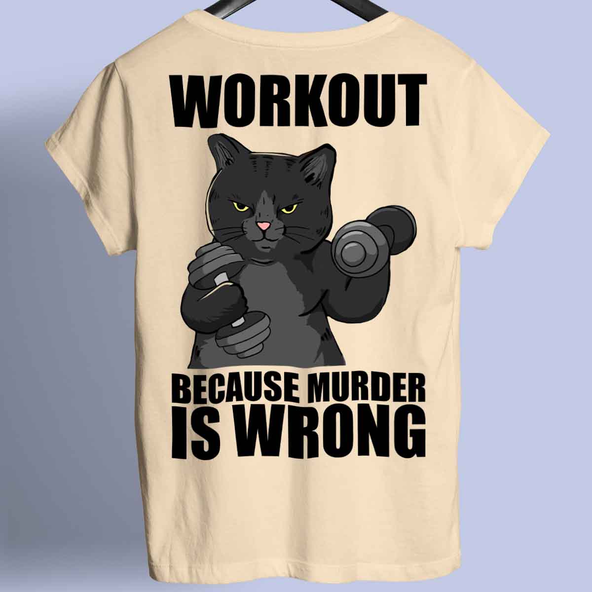 Workout - Premium shirt, unisex-rugafdruk