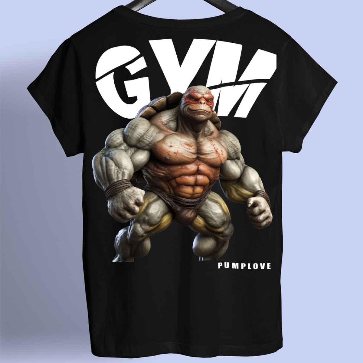 Gym Turtle - Premium T-shirt Unisex-rugafdruk