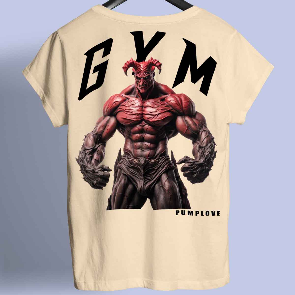 Gym Devil - Premium T-shirt, unisex-rugafdruk