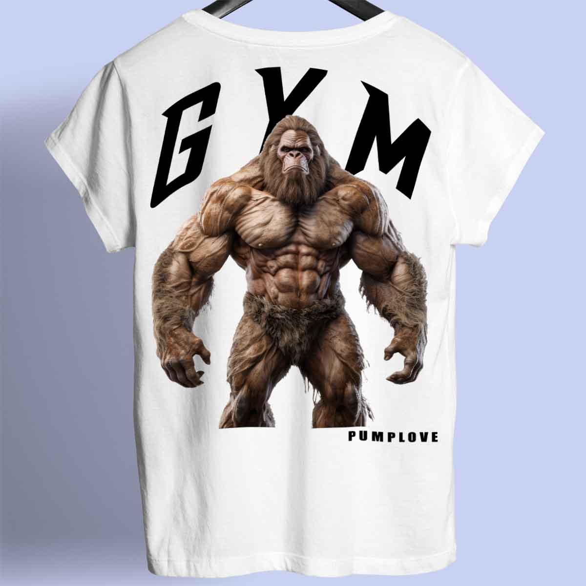 Gym Bigfoot - Premium T-shirt, unisex-rugafdruk