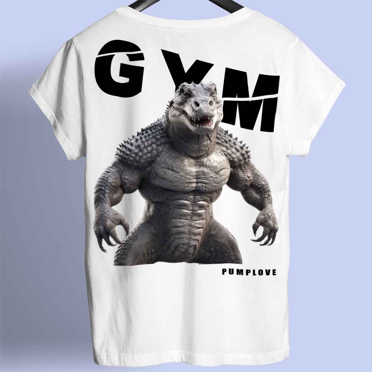 Gym Alligator - Premium T-shirt Unisex rugafdruk