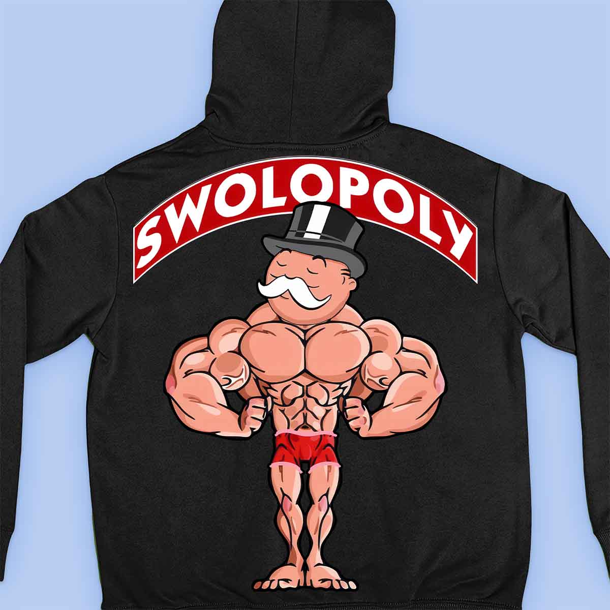 Swolopoly - Premium hoodie, unisex-rugafdruk