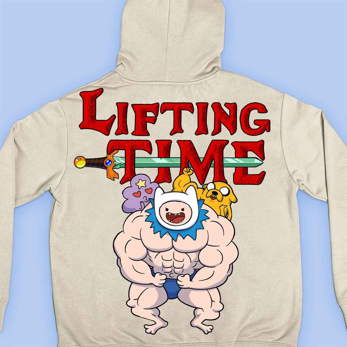 Lifting Time - Premium hoodie, unisex-rugafdruk